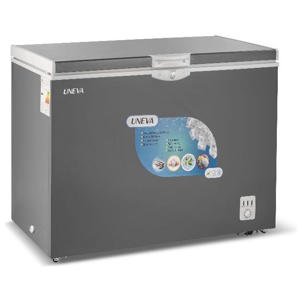مجمدة افقية يونيفا - 14 قدم - UN-CF327 - سلفر UNIVA Horizontal Chest Freezer – 14 cu. ft. – Model UN-CF327 – Silver