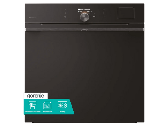 فرن غورينجي بلت إن مدمج بالبخار – 77 لتر – AirFry – موديل BFS6148B – أسود Gorenje 77L Built-in Steam Oven with AirFry – BFS6148B – Black
