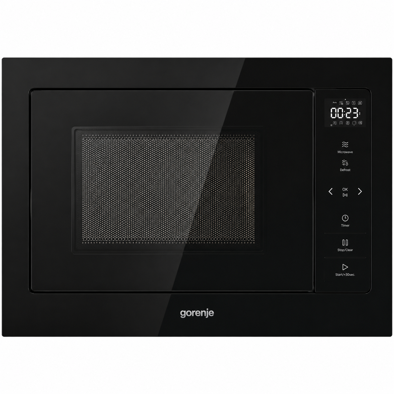 فرن غورينجي مدمج مع ميكروويف وشواية – 25 لتر – أسود – موديل BM251SG2BG Gorenje Built-in Microwave Oven with Grill – 25 L – Black – Model BM251SG2BG