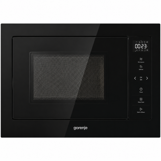 فرن غورينجي مدمج مع ميكروويف وشواية – 25 لتر – أسود – موديل BM251SG2BG Gorenje Built-in Microwave Oven with Grill – 25 L – Black – Model BM251SG2BG