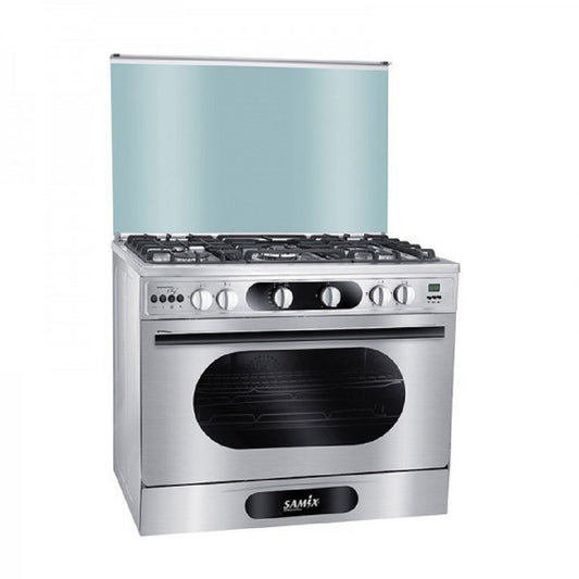 طباخ 90×60 ستانلس مصري كامل مواصفات SAMIX 90×60 cm Full Stainless Steel Gas Cooker – Made in Egypt