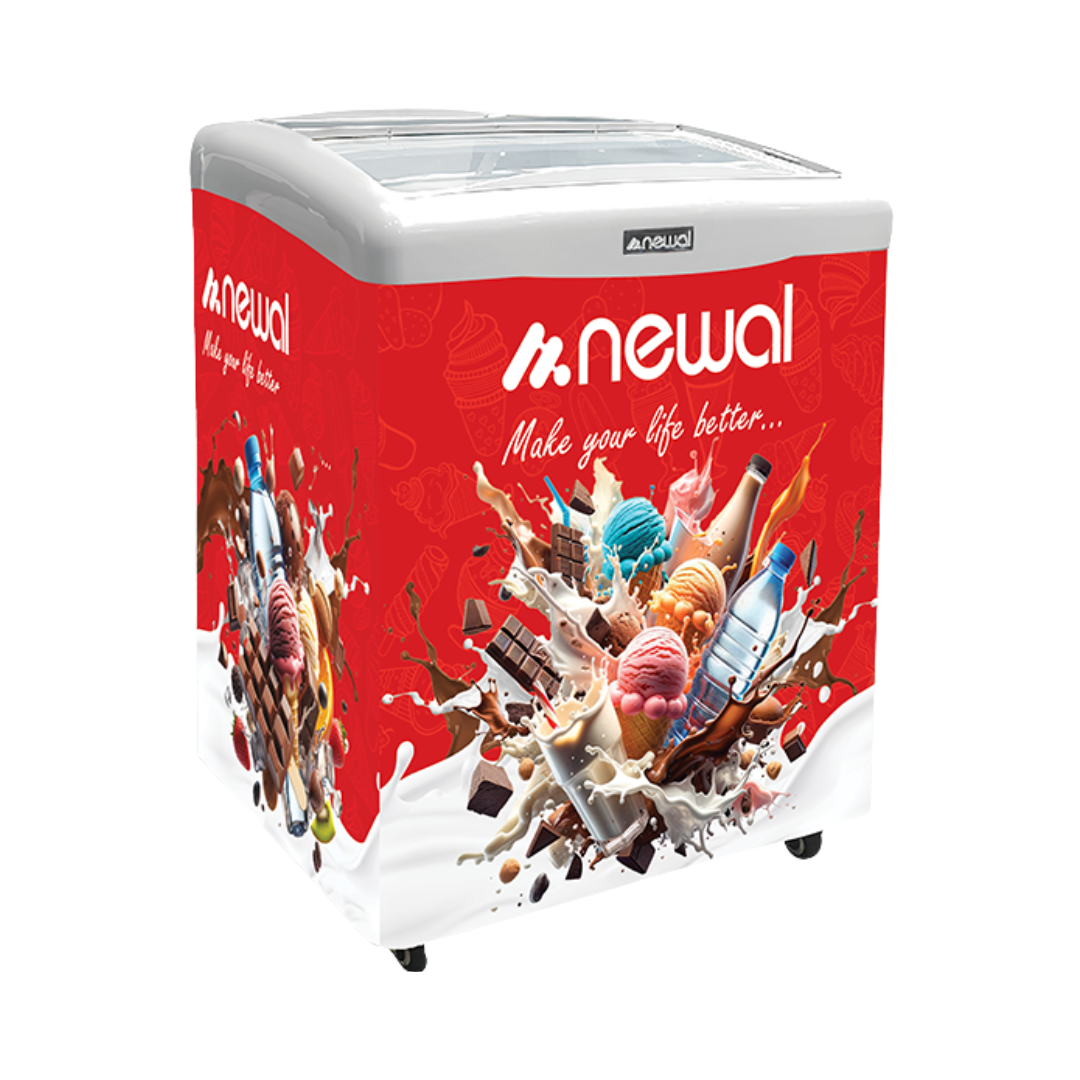 FRZ-159-03 Ice Cream Chest Freezer | مجمدة ايس كريم افقية موديل FRZ-159-03 بلون احمر