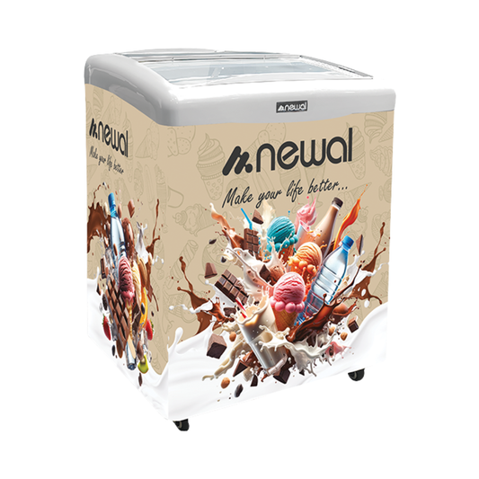 FRZ-159-04 Ice Cream Chest Freezer | مجمدة ايس كريم افقية موديل FRZ-159-04 بلون بيجي