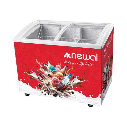 FRZ-339-03 Ice Cream Chest Freezer | مجمدة ايس كريم افقية موديل FRZ-339-03 بلون احمر