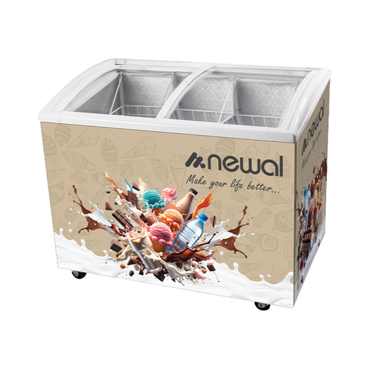 FRZ-339-04 Ice Cream Chest Freezer | مجمدة ايس كريم افقية موديل FRZ-339-04 بلون بيجي
