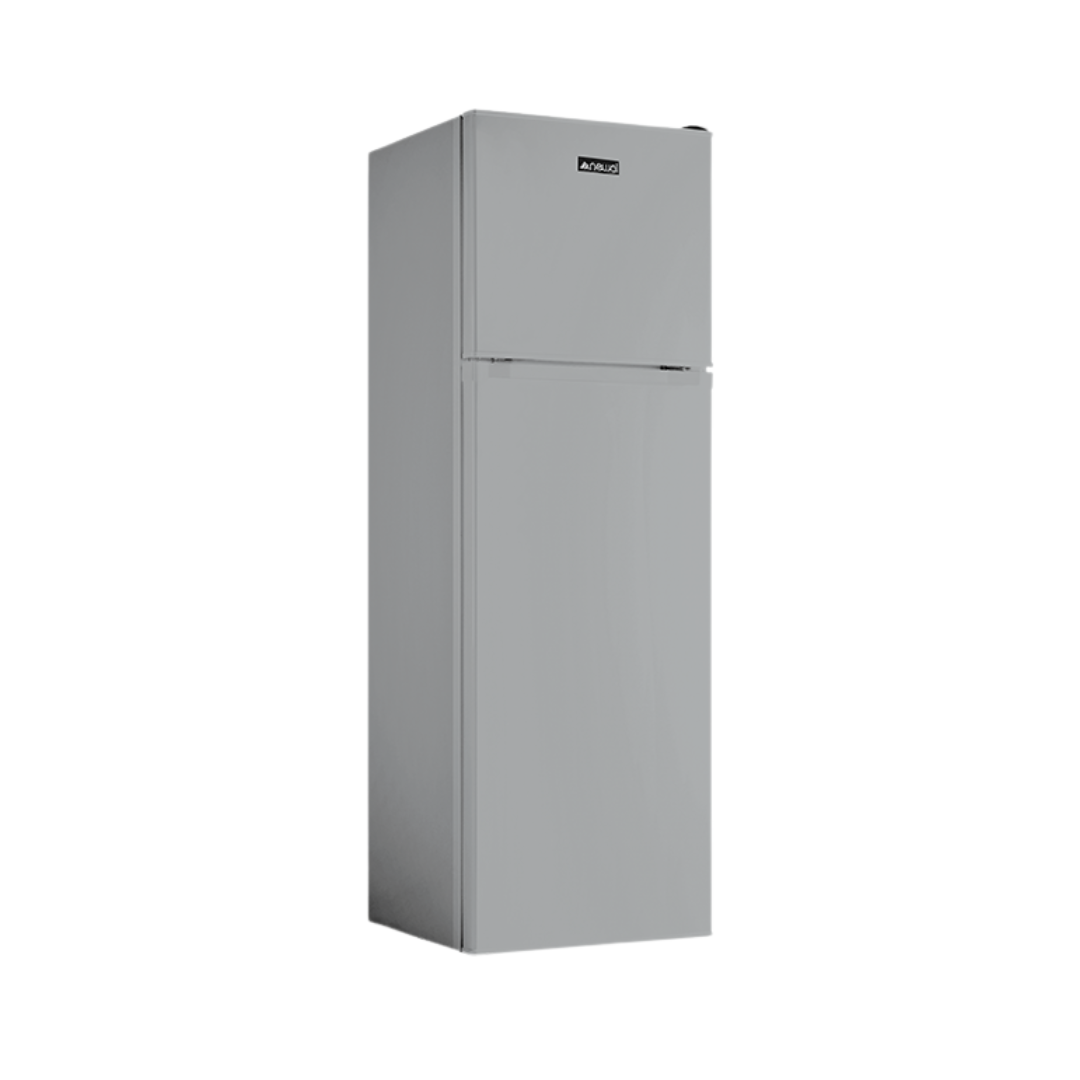 RFG-319-05 Double Door Refrigerator | ثلاجة بابين منزلية موديل RFG-319-05 بلون فضي