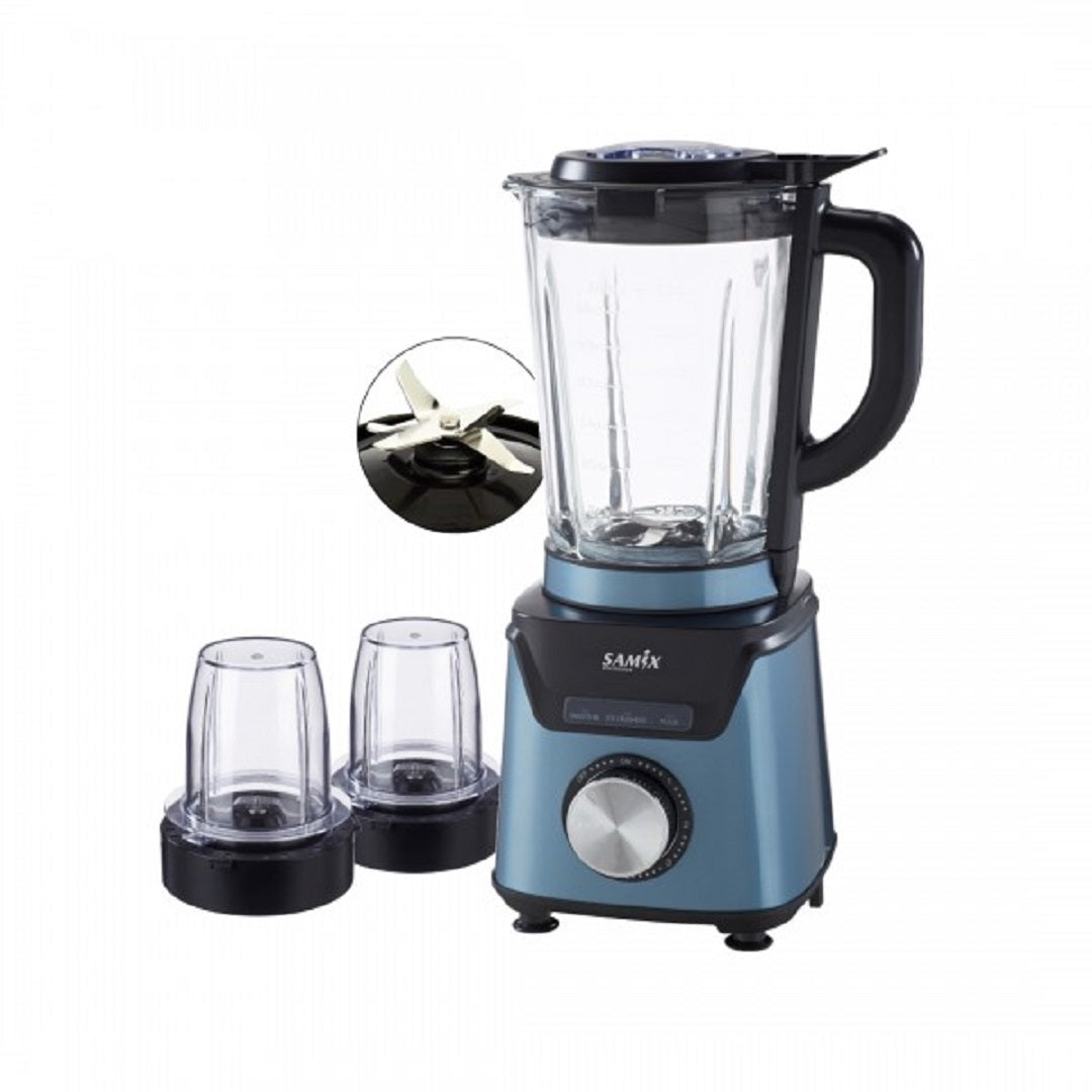 سامكس -6110B 1200W خلاط ديجتل زجاج SAMIX-6110B Digital Glass Blender – 1200W