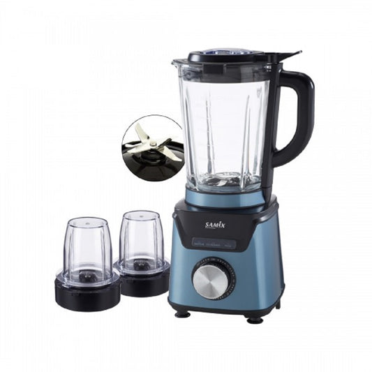 سامكس -6110B 1200W خلاط ديجتل زجاج SAMIX-6110B Digital Glass Blender – 1200W