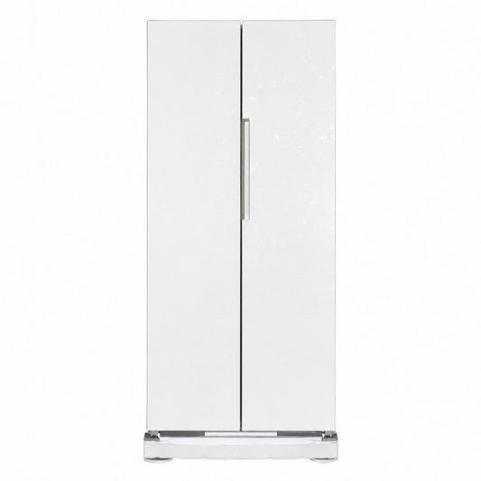 ثلاجة جنرال هوم بابين عمودية (Side by Side) – أبيض General Home Side-by-Side Refrigerator – White