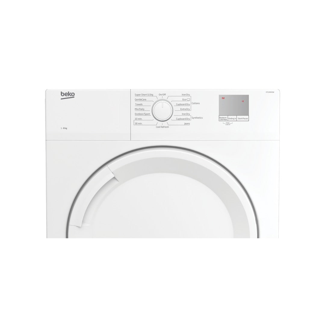 8KG مجففة ملابس تحميل امامي BEKO /DTGV8000W