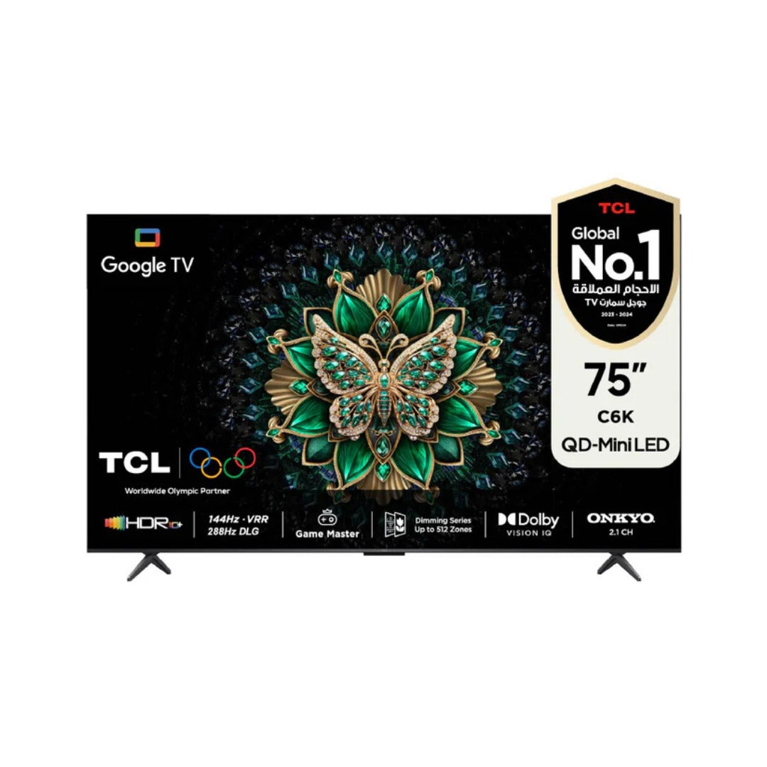 75 شاشة حجم TCL / C6K Premium QD-MiniLED TV