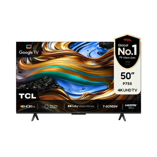 50 شاشة حجم TCL / P755 4K UHD Google