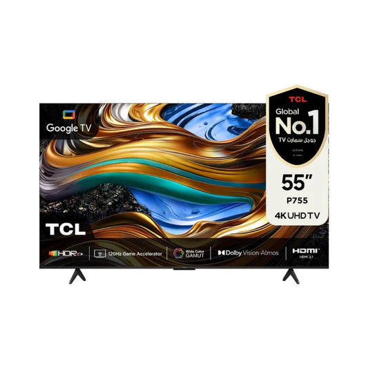55  شاشة حجم TCL / P755 4K UHD Google