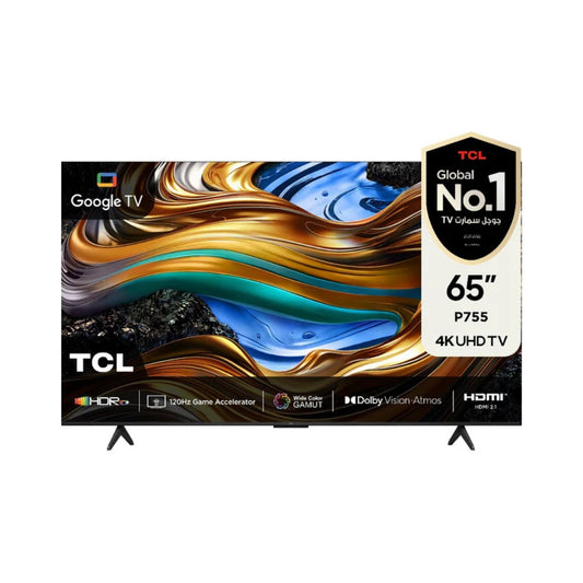 65 شاشة حجم TCL / P755 4K UHD Google