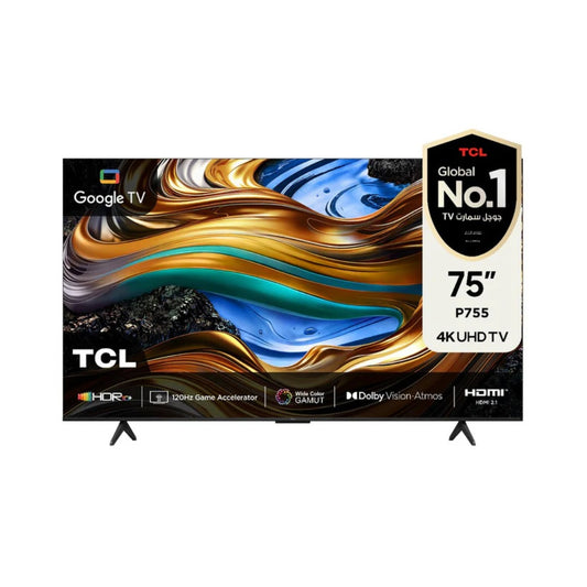 75 شاشة حجم TCL / P755 4K UHD Google