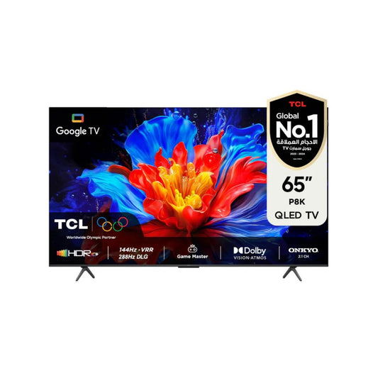 65 شاشة حجم TCL / P8K QLED 4K Google TV