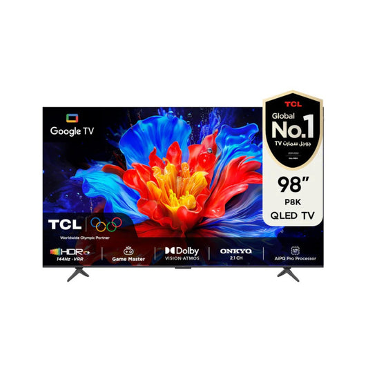 98 شاشة حجم TCL / P8K QLED 4K Google TV