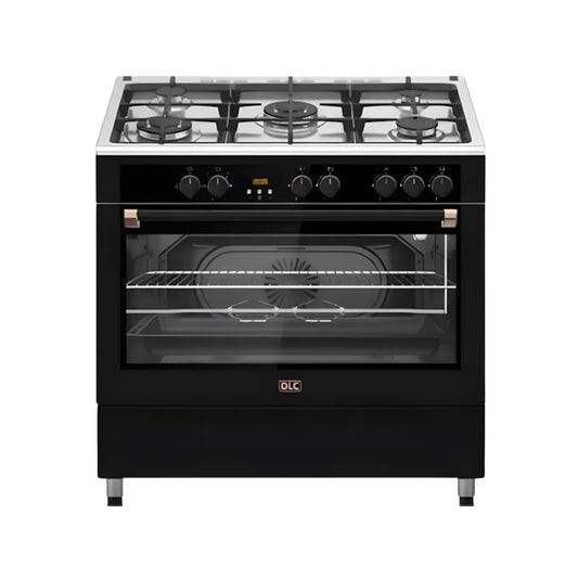 DLC S-FS6090-5B2RB – Salon Gas Cooker – 5 Burners – 90cm – Black – D2232