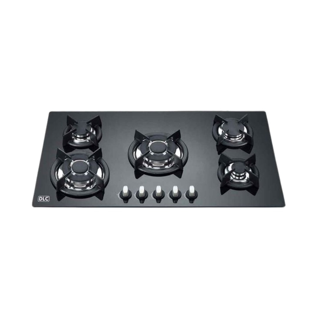 DLC GHG-915-A2CBS – Built-in Glass Gas Hob – 5 Burners – Black – D2164