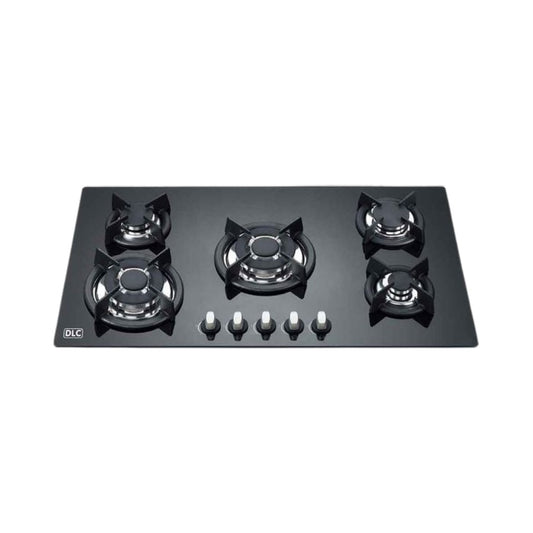 DLC GHG-915-A2CBS – Built-in Glass Gas Hob – 5 Burners – Black – D2164