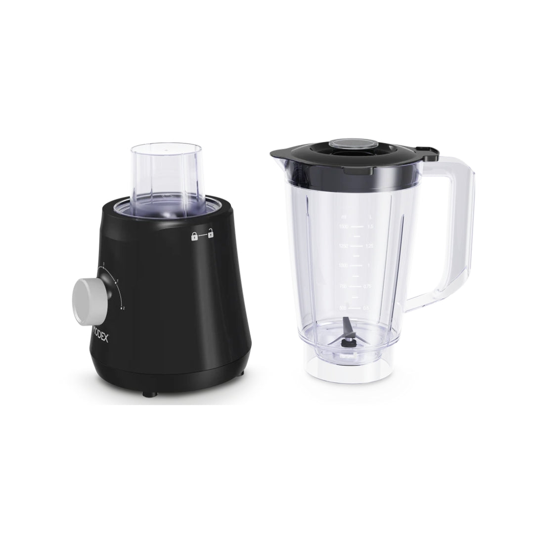 Modex BL400 Blender – 500W, 1.5L Bowl, Quad Blades / (خلاط مودكس BL400 – قدرة 500 واط، وعاء 1.5 لتر، شفرات رباعية)