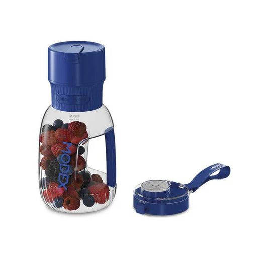 Modex PB1100 Portable Blender – Rechargeable, 55W, 0.5L (Blue/Red) / (خلاط مودكس محمول PB1100 – قابل لإعادة الشحن، 55 واط، سعة 0.5 لتر )