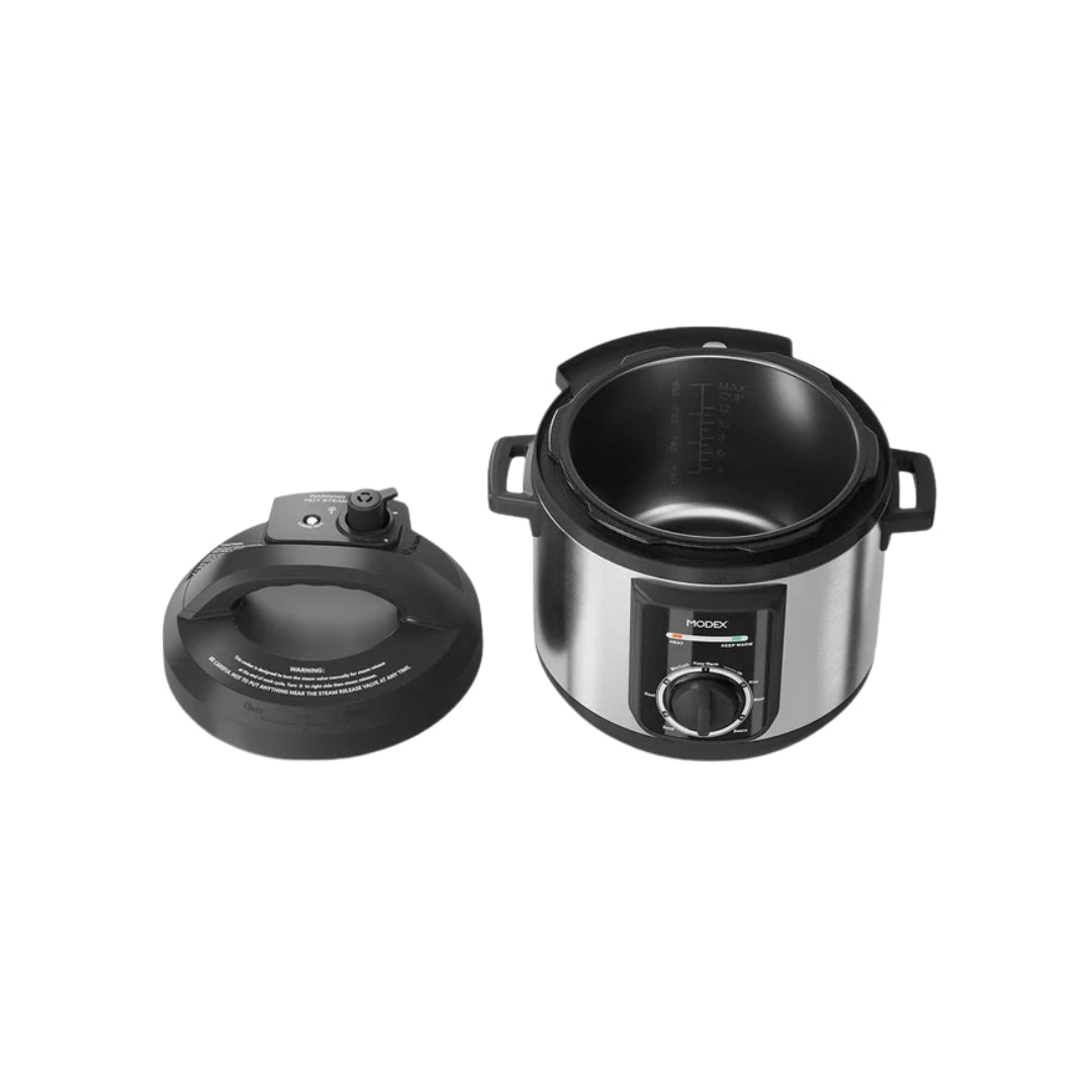 Modex PC9225 Pressure Cooker – 1000W, 6L, 13 Programs  / (قدر ضغط كهربائي مودكس PC9225 – 1000 واط، 6 لتر، 13 برنامج)