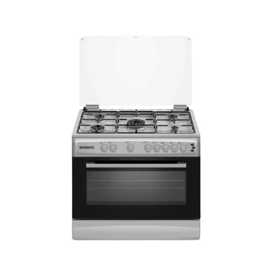 طباخ Shownic غاز 90×60 – 5 شعلات مع شواية وفرن