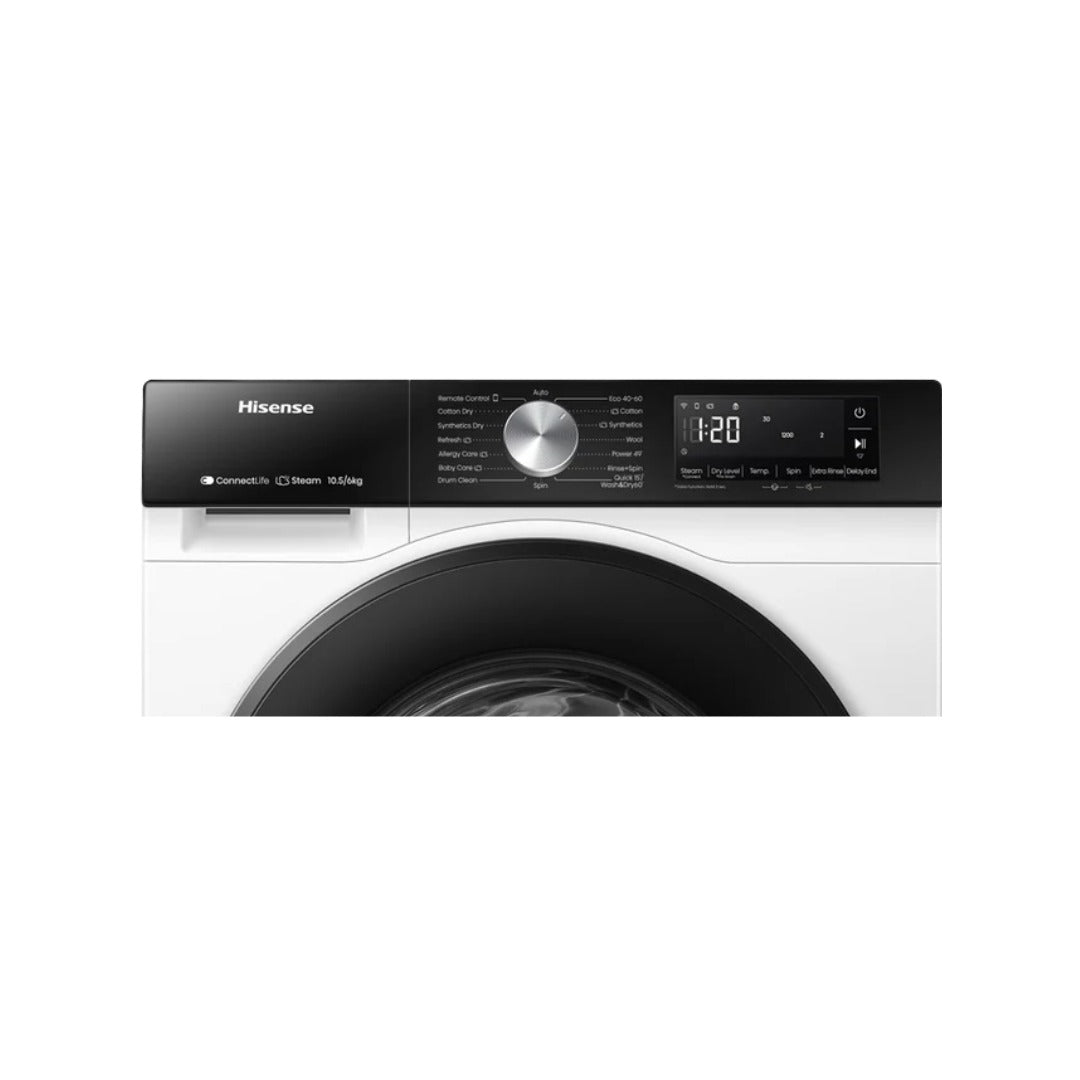 غسالة ملابس باب جانبي 12 كغم – هايسنس HISENSE WD3S1043BT