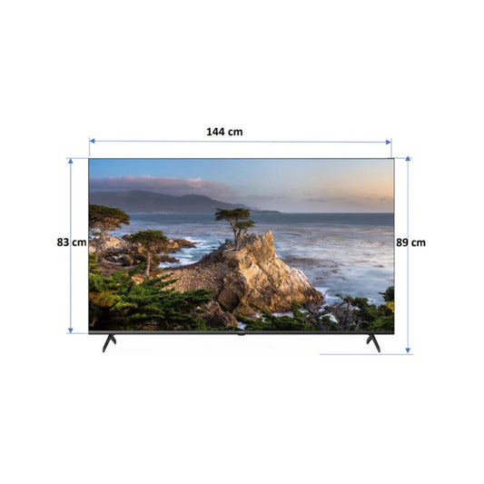 شاشة شينون 65 بوصة ذكية – دقة 4K UHD – Google TV – موديل SH65M10FGTV