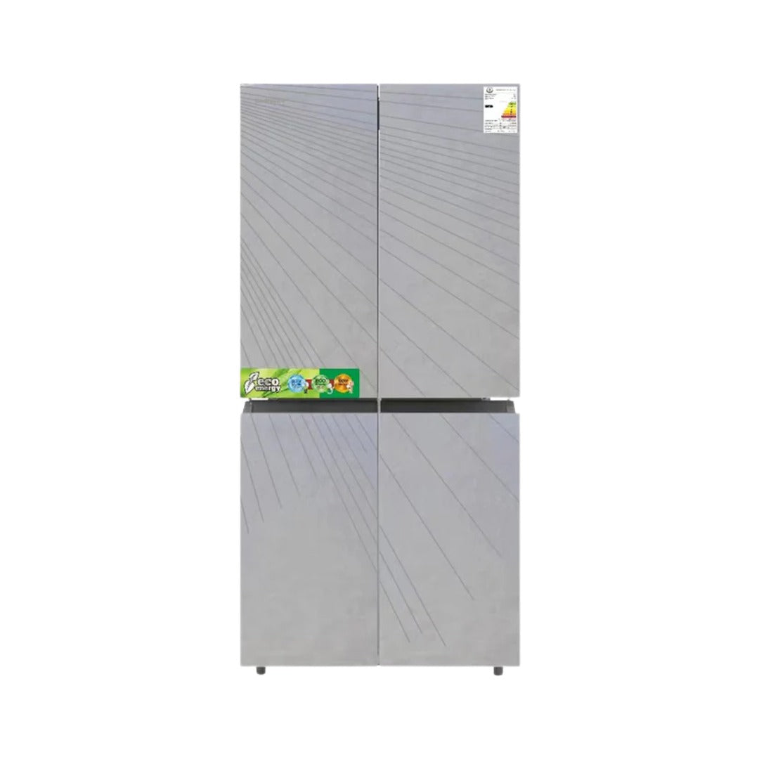 ثلاجة شينون 4 أبواب – سعة 406 لتر – ستانلس ستيل رمادي – موديل SH-560A