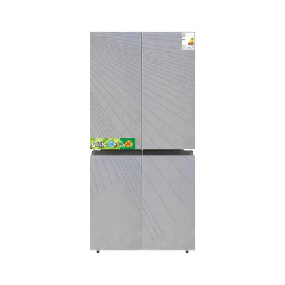 ثلاجة شينون 4 أبواب – سعة 406 لتر – ستانلس ستيل رمادي – موديل SH-560A