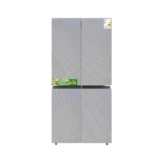 ثلاجة شينون 4 أبواب – سعة 406 لتر – ستانلس ستيل رمادي – موديل SH-560A