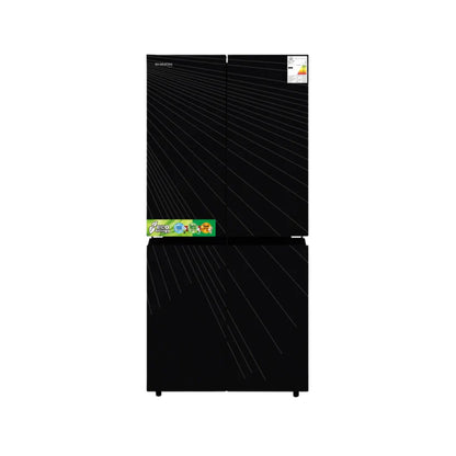 ثلاجة شينون 4 أبواب – سعة 406 لتر – ستانلس ستيل رمادي – موديل SH-560A