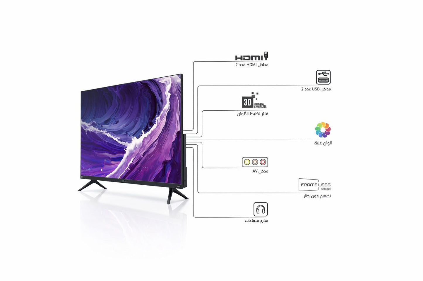 Shownic TL-DWF43A 43 LED Smart TV Full HD | شاشة شونك الذكي LED قياس 43 إنج – دقة Full HD