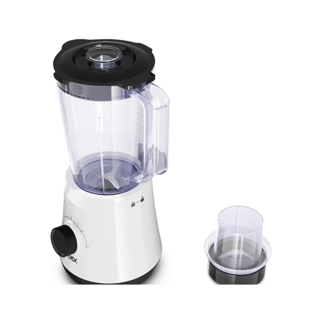Modex BL400 Blender – 500W, 1.5L Bowl, Quad Blades / (خلاط مودكس BL400 – قدرة 500 واط، وعاء 1.5 لتر، شفرات رباعية)