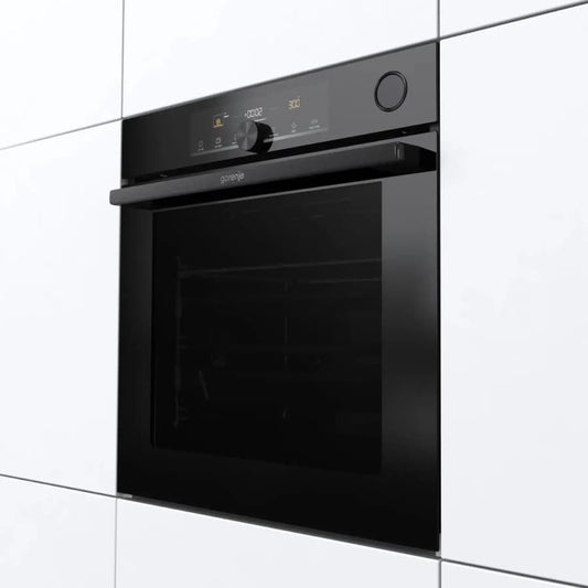 فرن داخلي كهربائي جورنجي - 77 لتر - BSA6747A04BGWI - اسود-بخار Gorenje Built-in Electric Steam Oven – 77L – Model BSA6747A04BGWI – Black