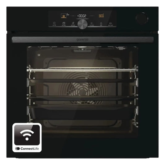 فرن داخلي كهربائي جورنجي - 77 لتر - BSA6747A04BGWI - اسود-بخار Gorenje Built-in Electric Steam Oven – 77L – Model BSA6747A04BGWI – Black