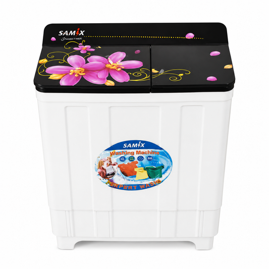 SAMIX 14 kg Top Load Washing Machine with Glass Lid سامكس 14 غسالة غطاء زجاج