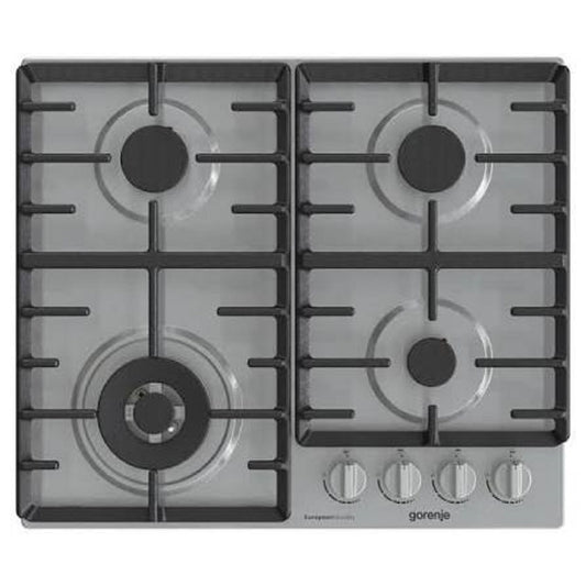 طباخ داخلي غازي جورنح  - ستيل 4مشاعل Gorenje Built-in Gas Cooktop – GW642X – Stainless Steel – 4 Burners